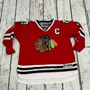 Boys Kids Jonathan Toews Chicago Blackhawks NHL Hockey Reebok Stitched Jersey